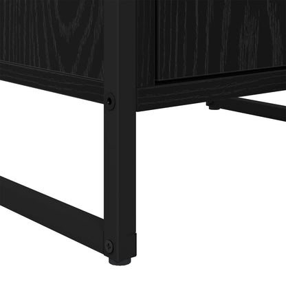 Sideboard Black Oak 43 x 36 x 75.5 cm Engineered Wood