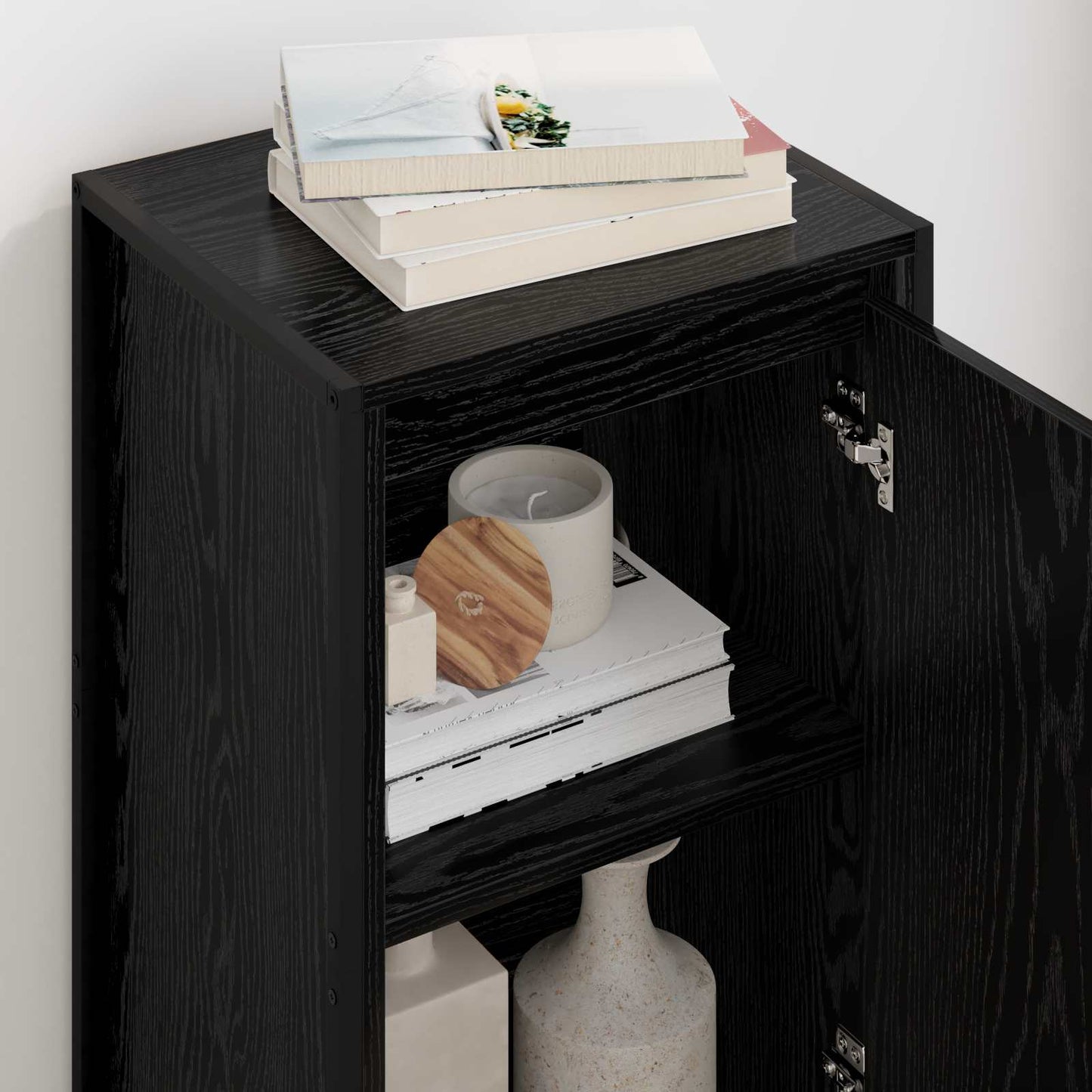 Sideboard Black Oak 43 x 36 x 75.5 cm Engineered Wood