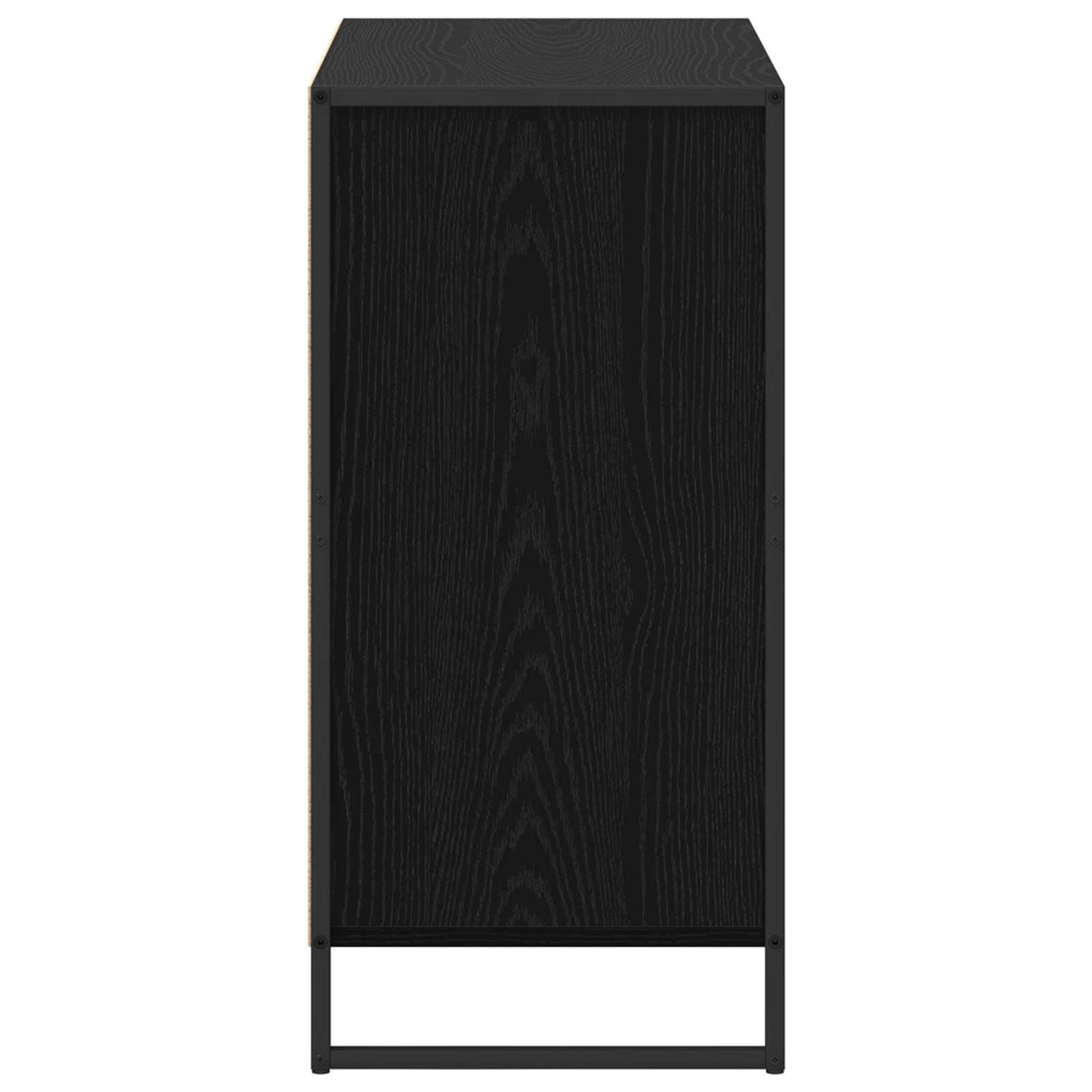 Sideboard Black Oak 79 x 36 x 75.5 cm Engineered Wood