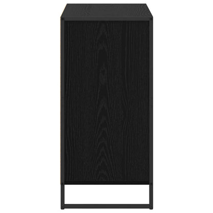 Sideboard Black Oak 79 x 36 x 75.5 cm Engineered Wood