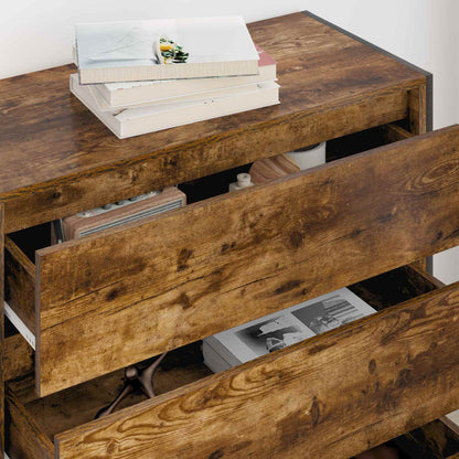 Sideboard Smoke Oak 79 x 36 x 75.5 cm Engineered Wood