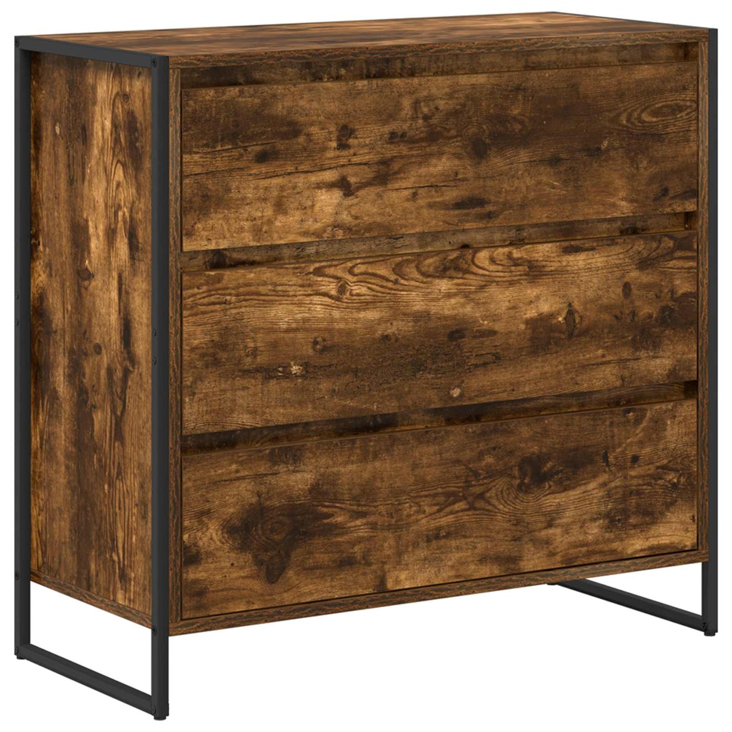 Sideboard Smoke Oak 79 x 36 x 75.5 cm Engineered Wood