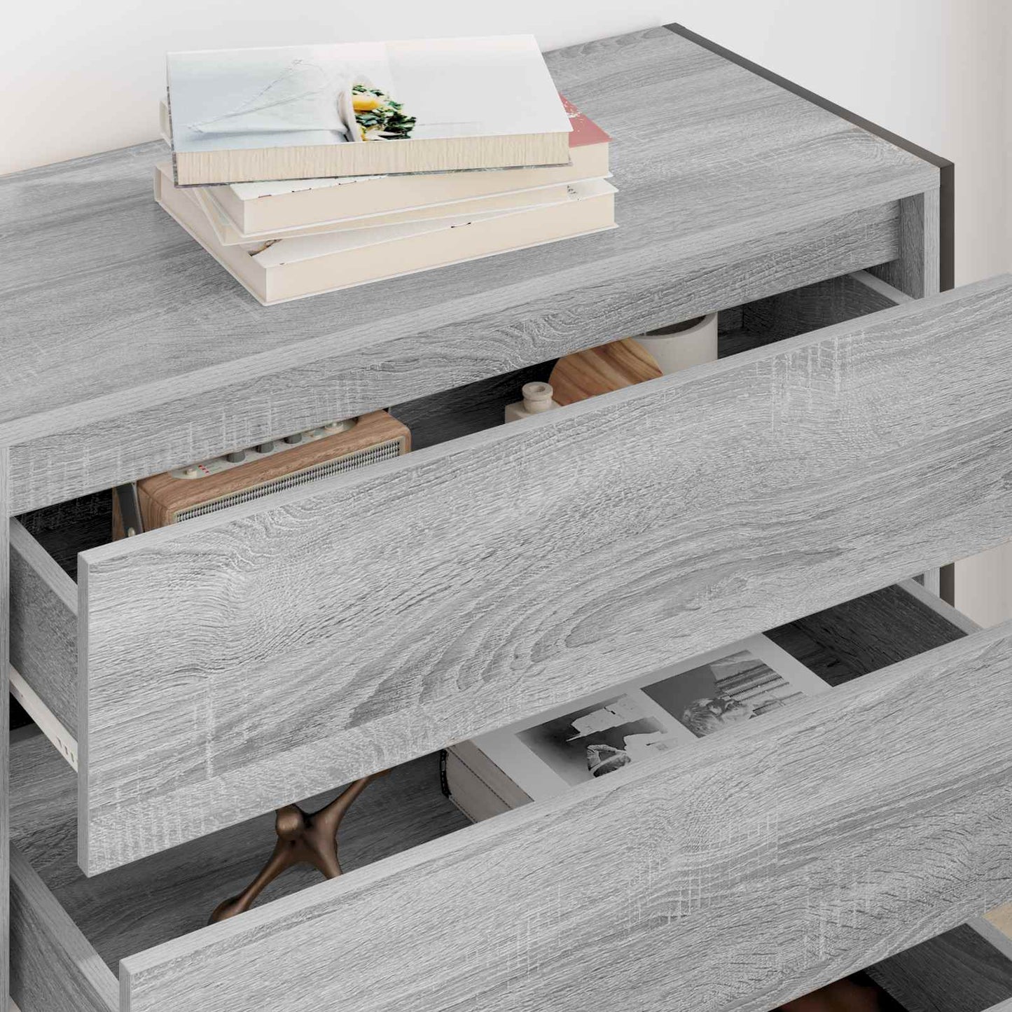 Sideboard Grey Sonoma 79 x 36 x 75.5 cm Engineered Wood