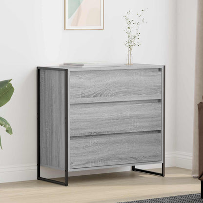 Sideboard Grey Sonoma 79 x 36 x 75.5 cm Engineered Wood