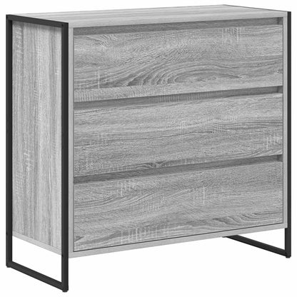 Sideboard Grey Sonoma 79 x 36 x 75.5 cm Engineered Wood