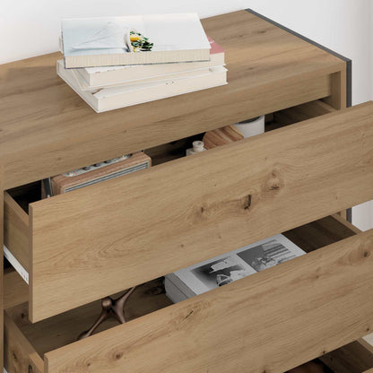Sideboard Artisian Oak 79 x 36 x 75.5 cm Engineered Wood