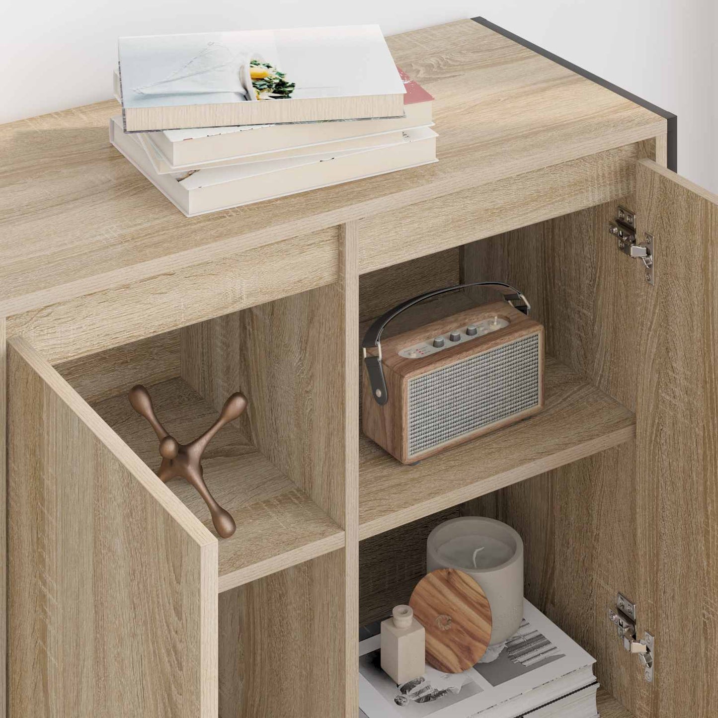 Side Cabinet Sonoma 79 x 36 x 75 cm Engineered Wood