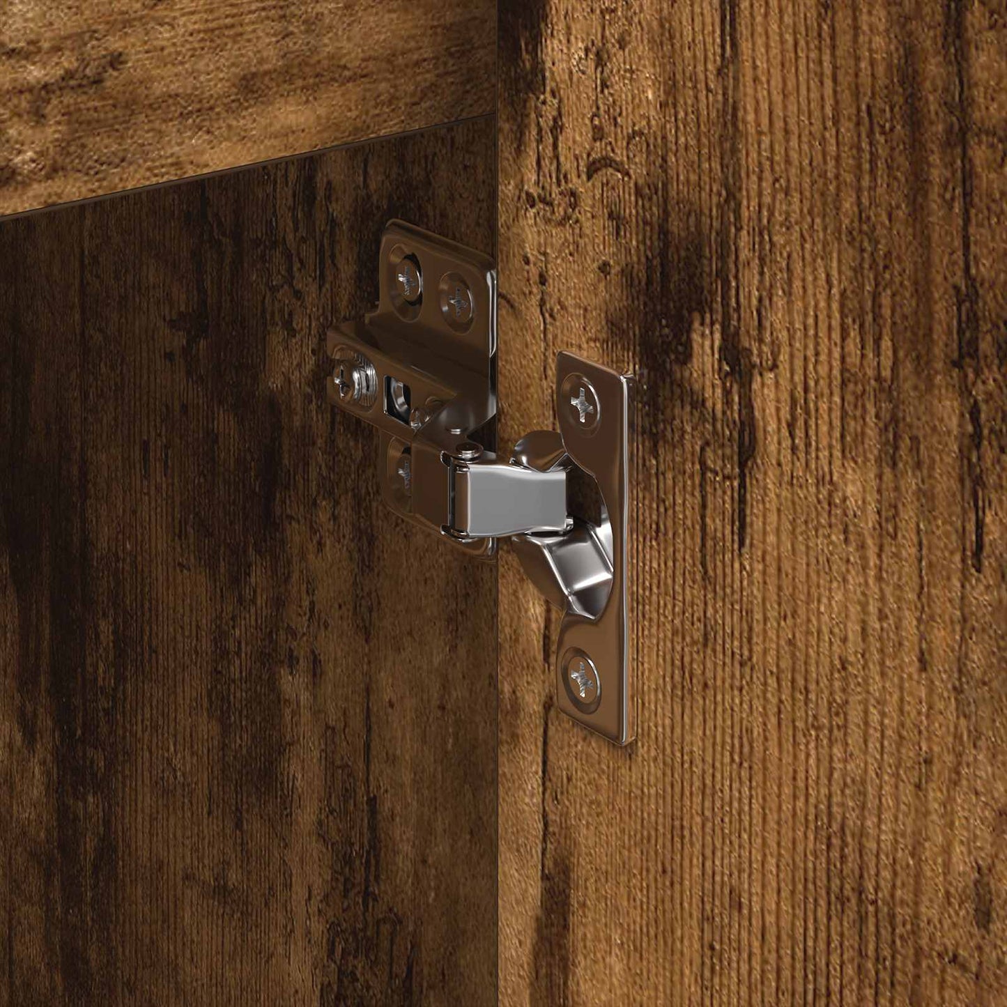 Side Cabinet Smoke Oak 79 x 36 x 75 cm Engineered Wood