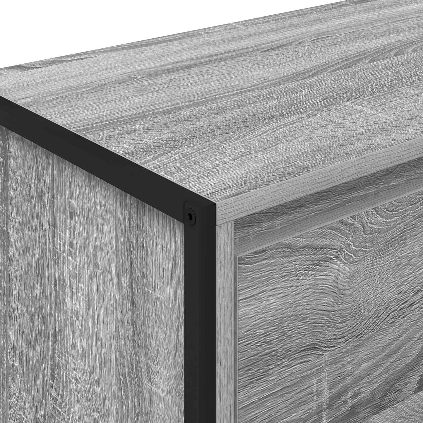 Side Cabinet Grey Sonoma 79 x 36 x 75 cm Engineered Wood