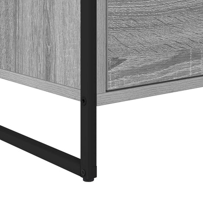 Side Cabinet Grey Sonoma 79 x 36 x 75 cm Engineered Wood