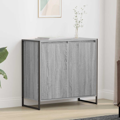 Side Cabinet Grey Sonoma 79 x 36 x 75 cm Engineered Wood