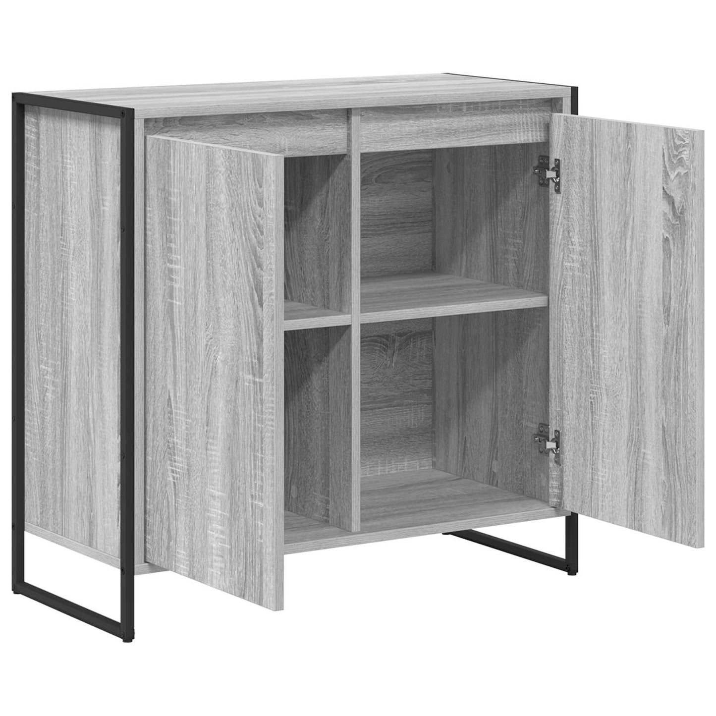 Side Cabinet Grey Sonoma 79 x 36 x 75 cm Engineered Wood
