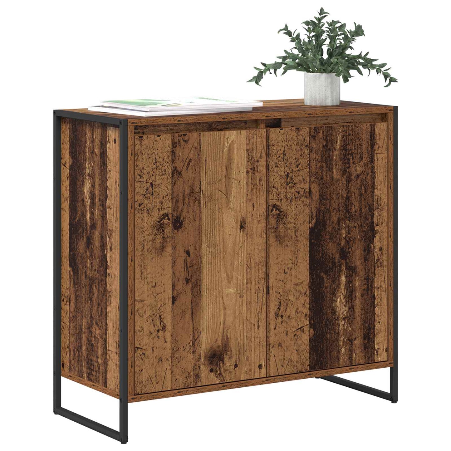 Side Cabinet Old Wood 79 x 36 x 75 cm Engineered Wood