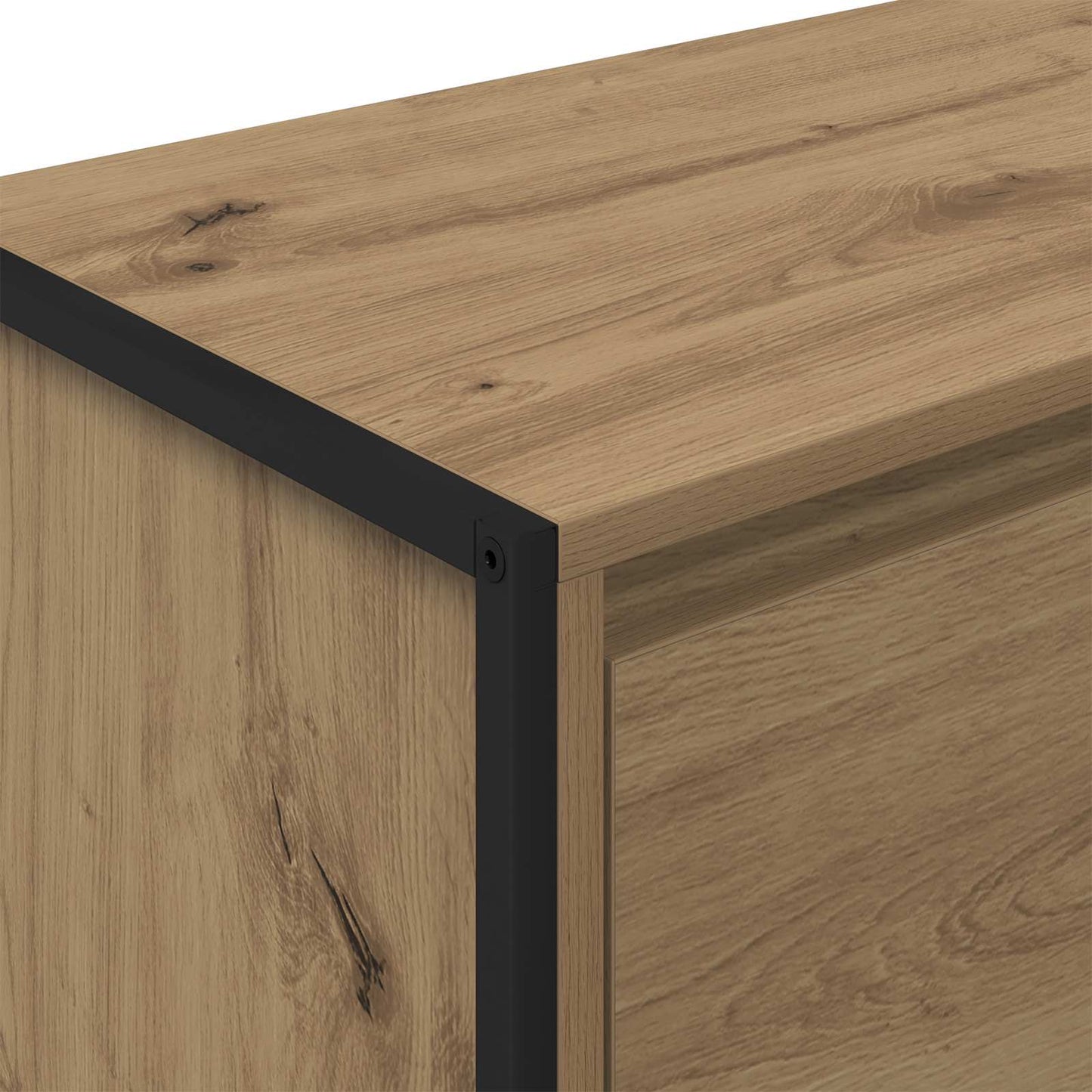 Side Cabinet Artisian Oak 79 x 36 x 75 cm Engineered Wood