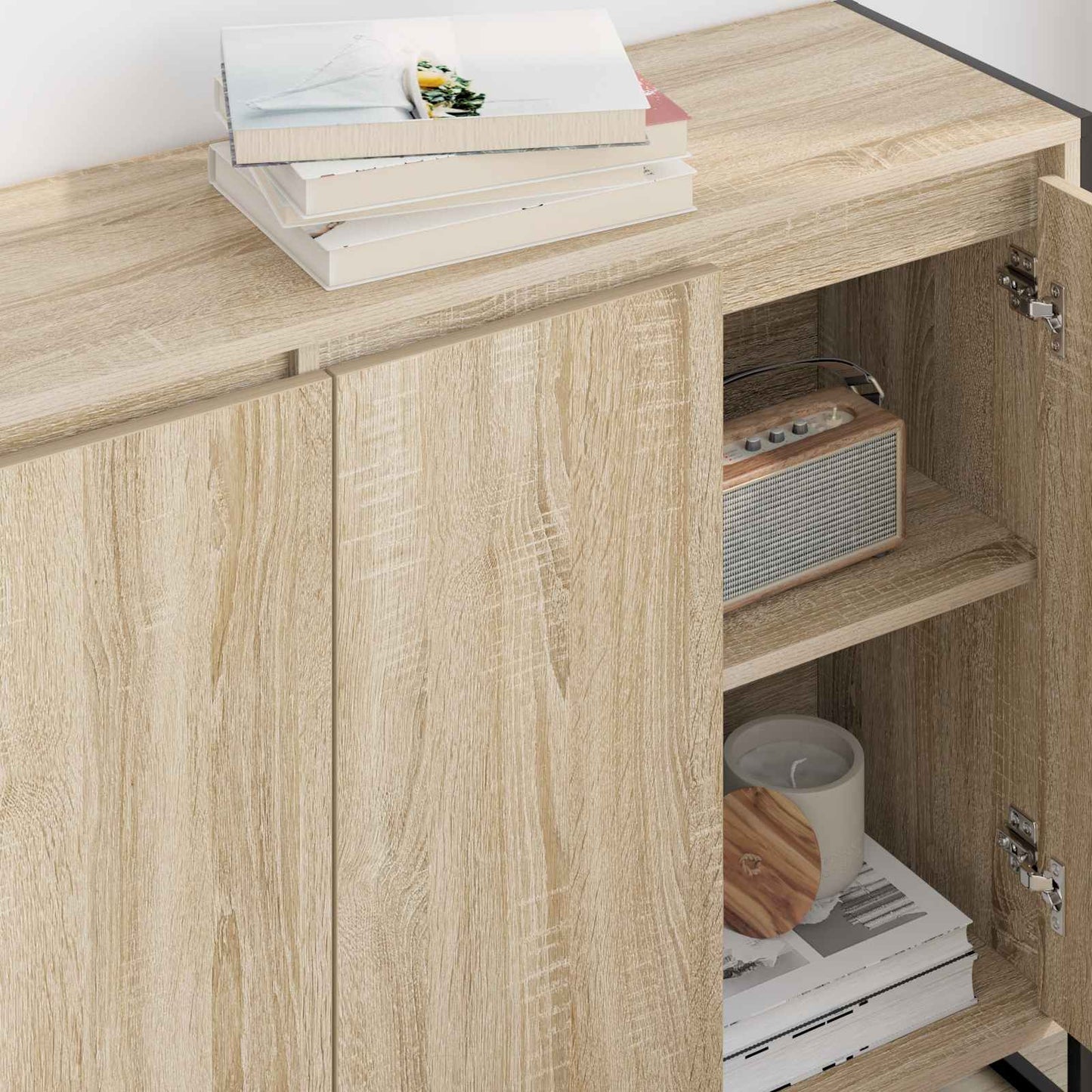 Side Cabinet Sonoma 96.5 x 30 x 75 cm Engineered Wood