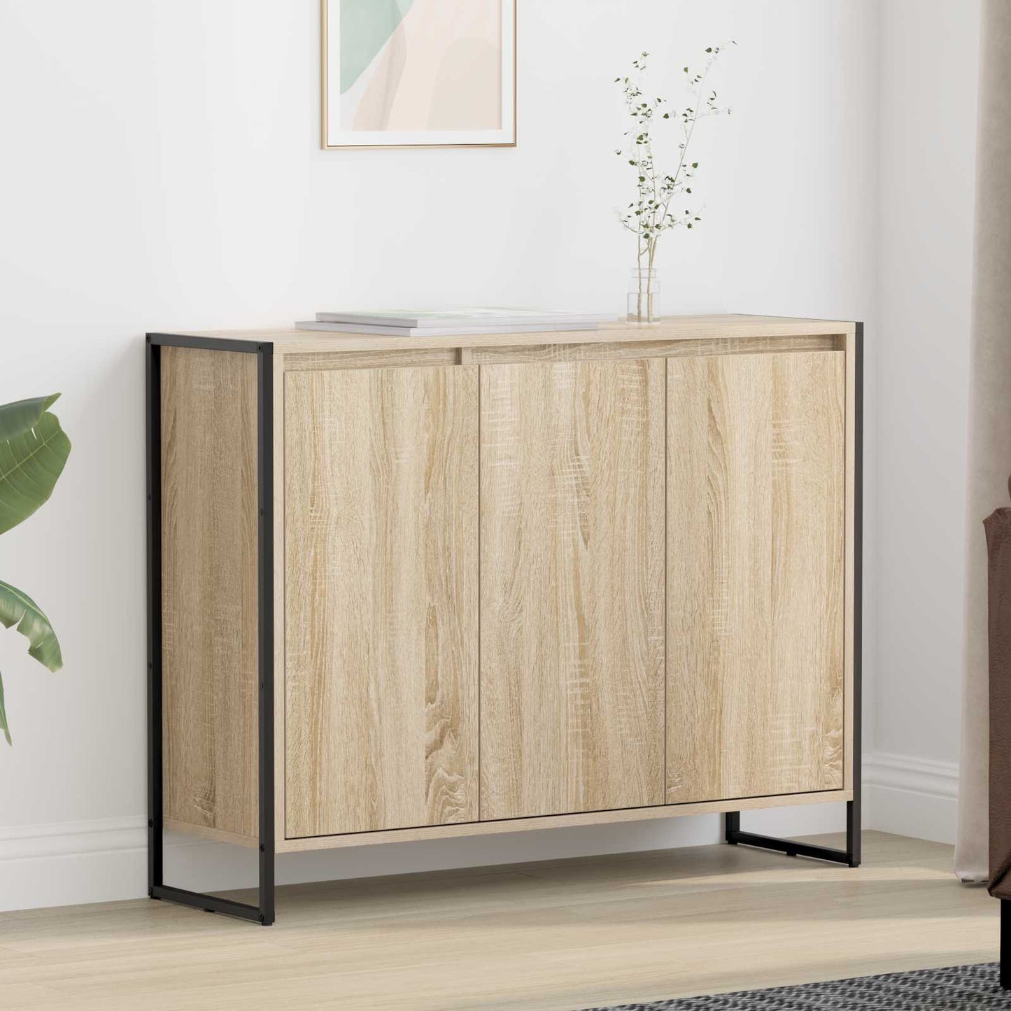 Side Cabinet Sonoma 96.5 x 30 x 75 cm Engineered Wood