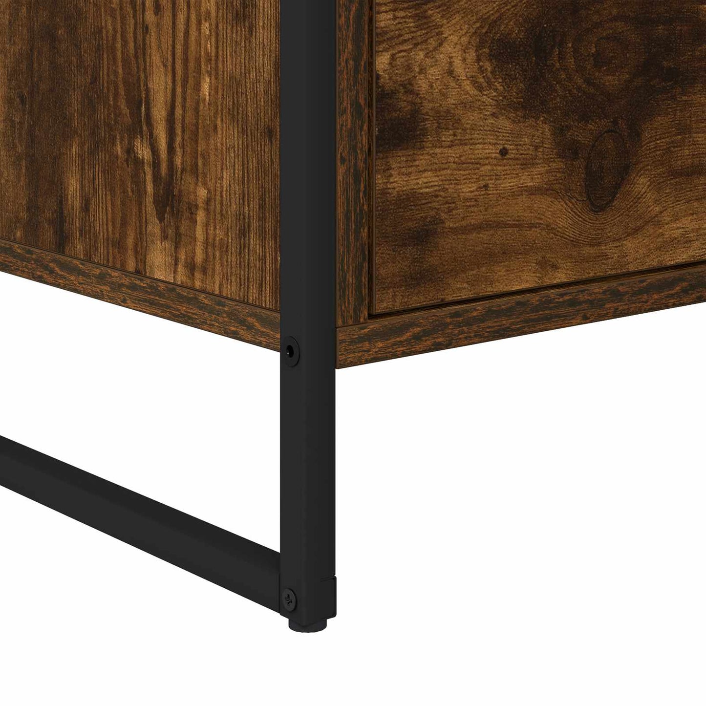 Side Cabinet Smoke Oak 96.5 x 30 x 75 cm Engineered Wood