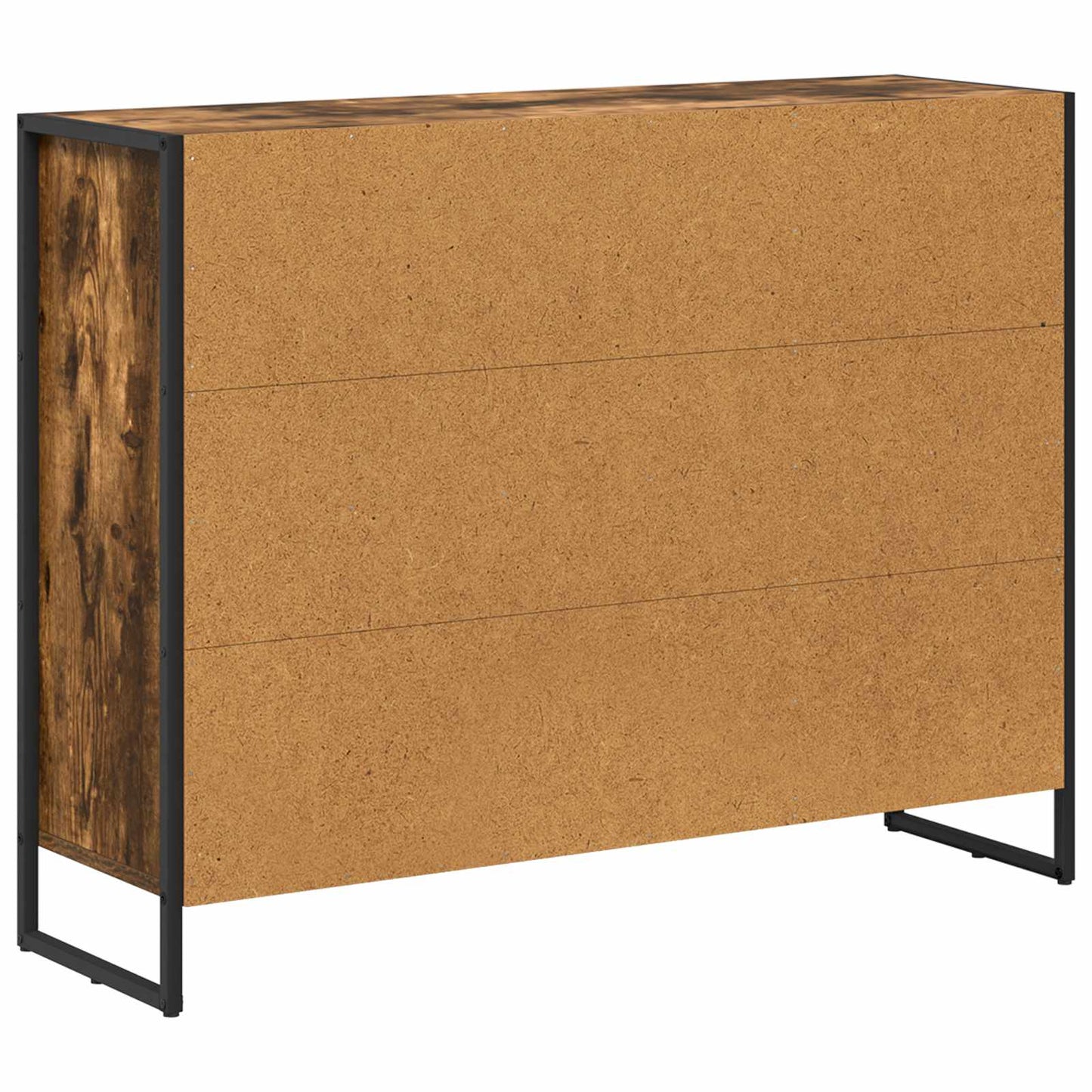 Side Cabinet Smoke Oak 96.5 x 30 x 75 cm Engineered Wood
