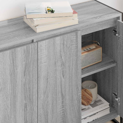 Side Cabinet Grey Sonoma 96.5 x 30 x 75 cm Engineered Wood