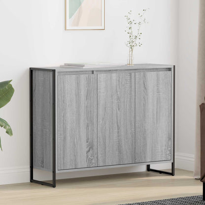 Side Cabinet Grey Sonoma 96.5 x 30 x 75 cm Engineered Wood