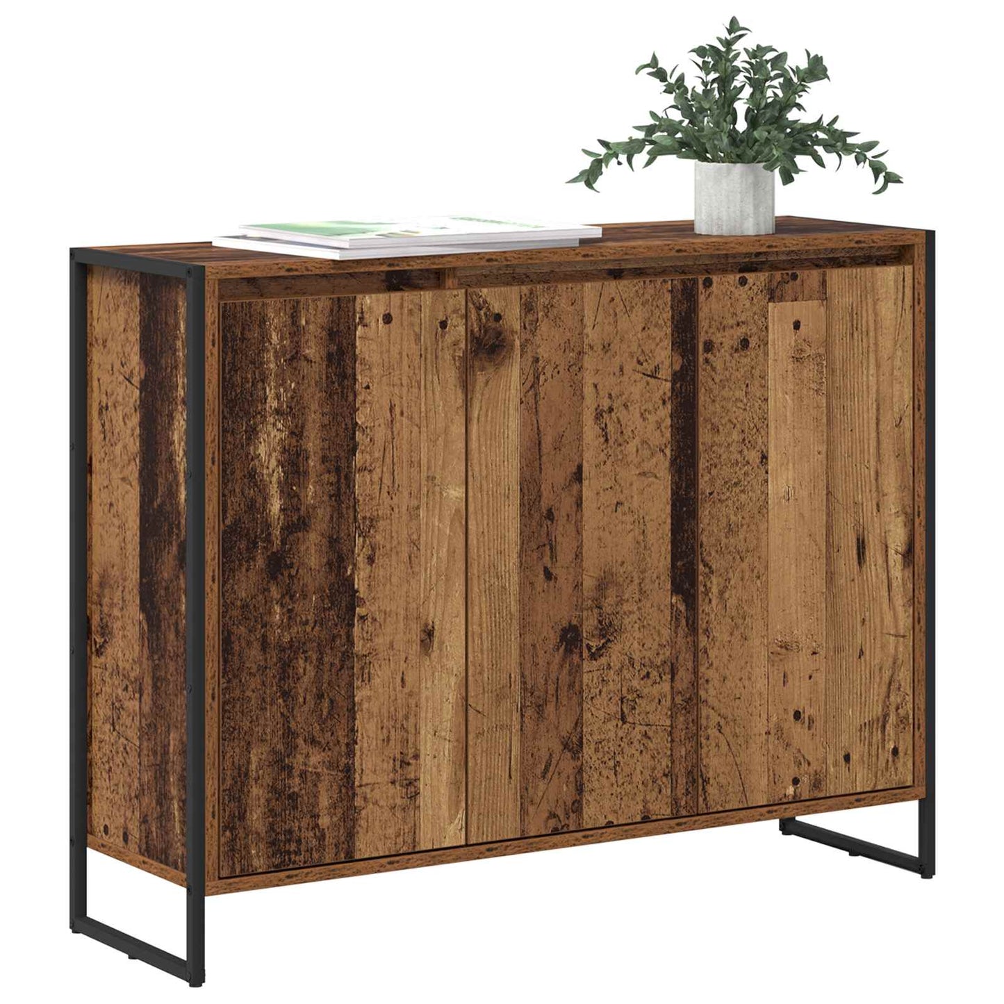 Side Cabinet Old Wood 96.5 x 30 x 75 cm Engineered Wood
