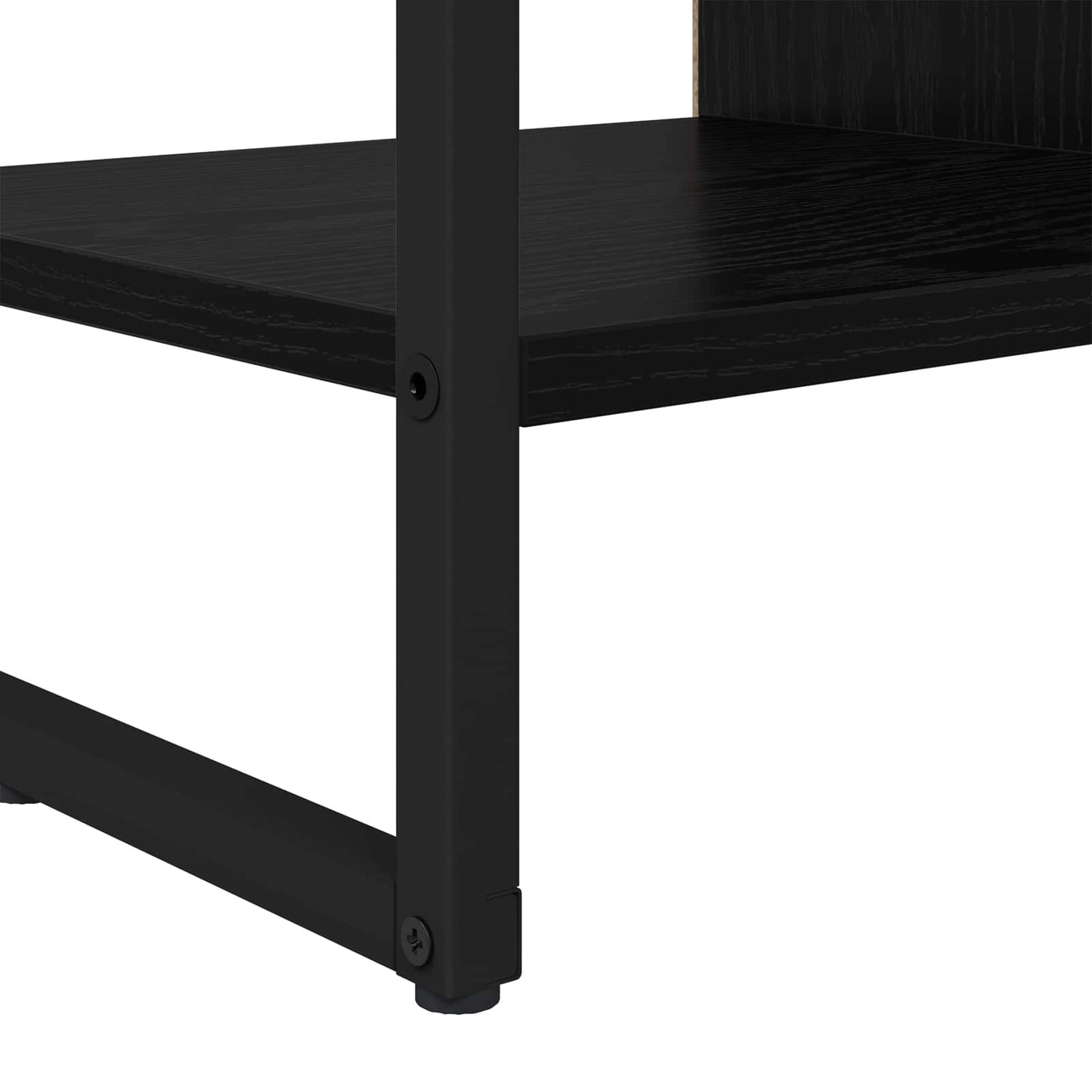 Side Cabinet Black Oak 96.5 x 30 x 75 cm Engineered Wood