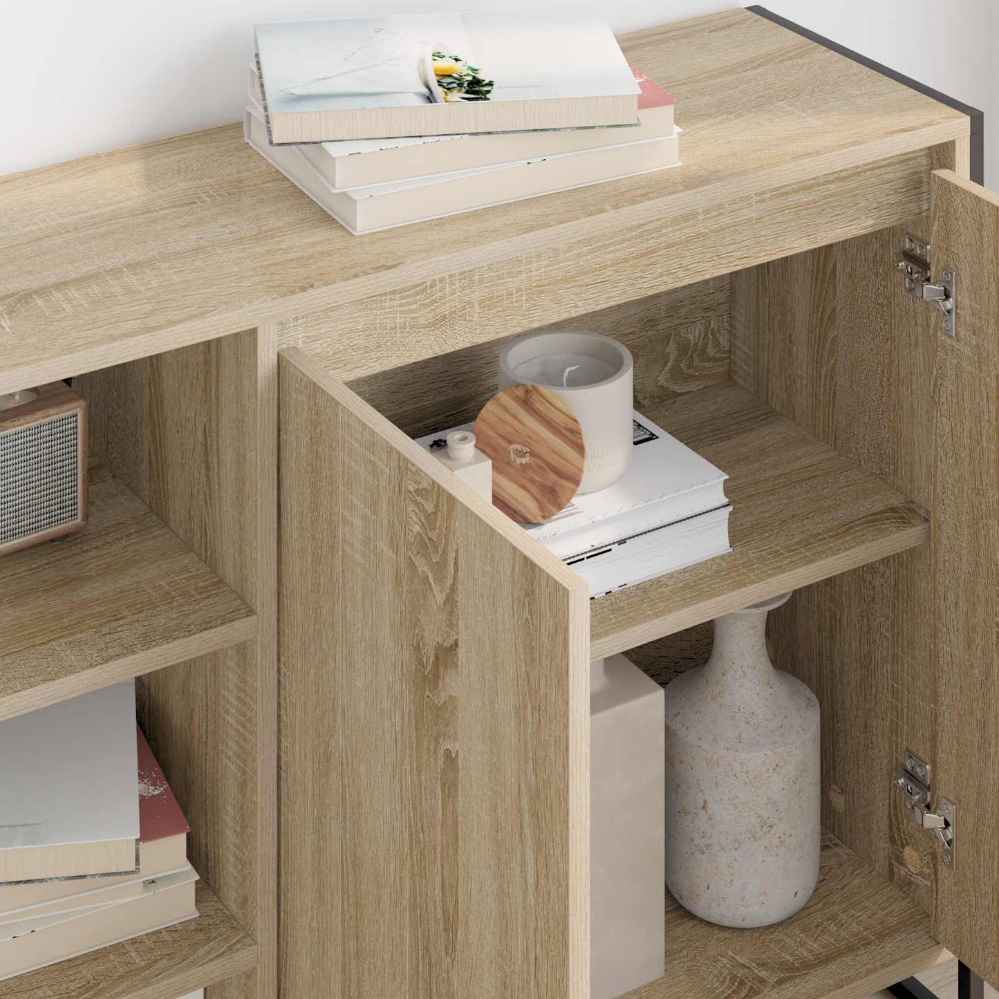 Side Cabinet Sonoma 96.5 x 30 x 75 cm Engineered Wood