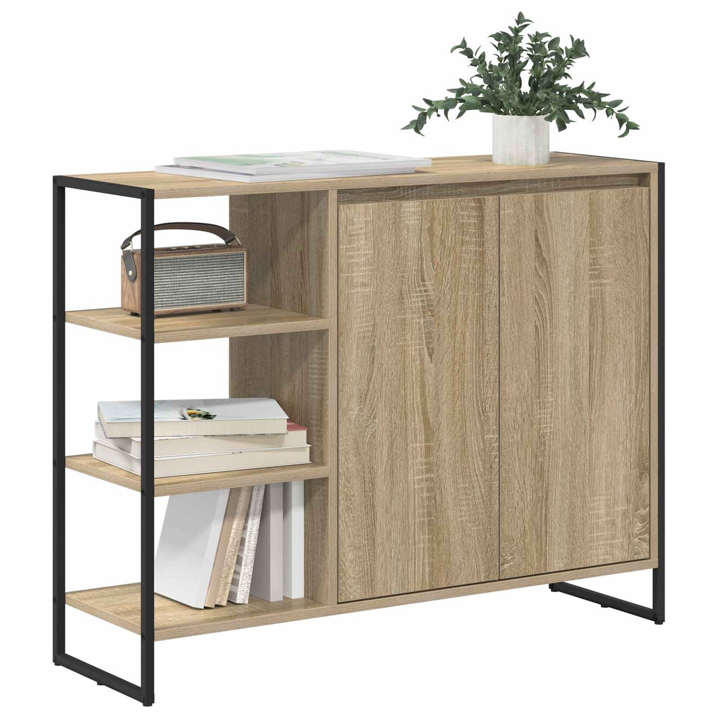 Side Cabinet Sonoma 96.5 x 30 x 75 cm Engineered Wood