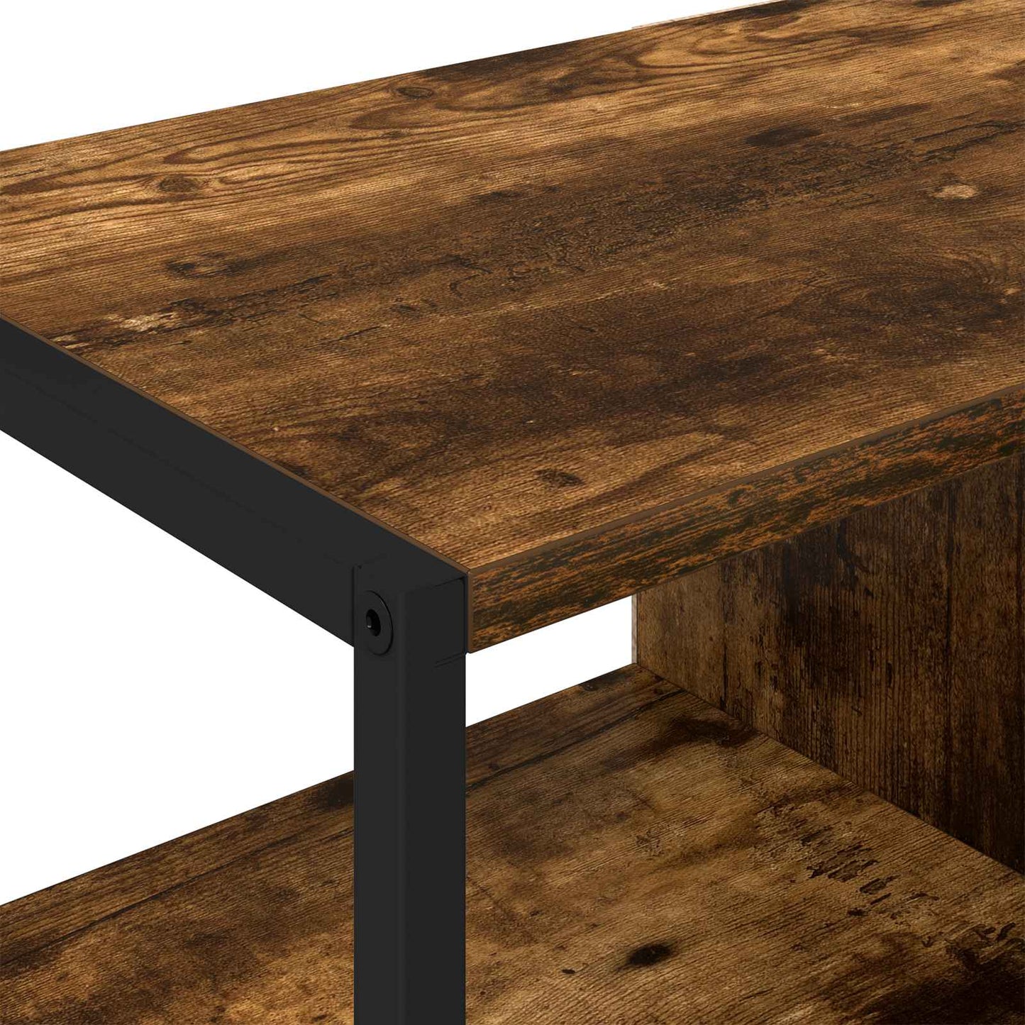Side Cabinet Smoke Oak 96.5 x 30 x 75 cm Engineered Wood