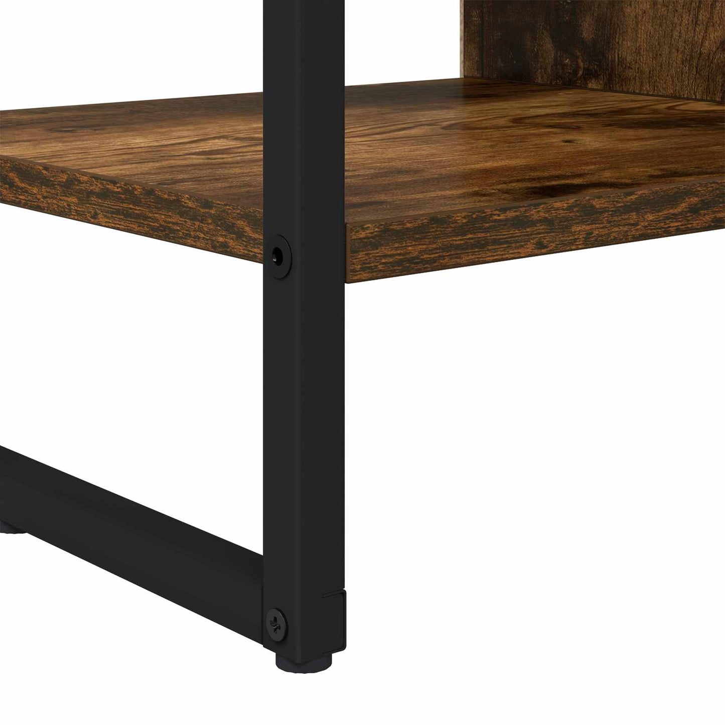 Side Cabinet Smoke Oak 96.5 x 30 x 75 cm Engineered Wood