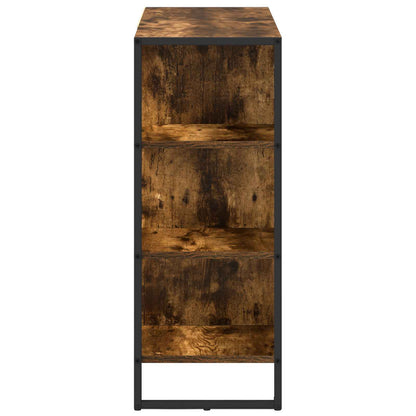 Side Cabinet Smoke Oak 96.5 x 30 x 75 cm Engineered Wood
