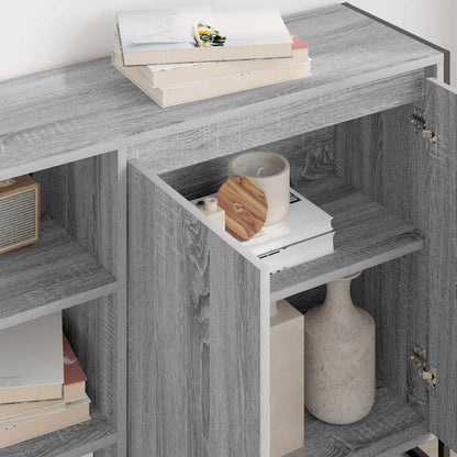 Side Cabinet Grey Sonoma 96.5 x 30 x 75 cm Engineered Wood