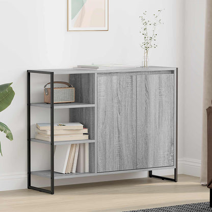Side Cabinet Grey Sonoma 96.5 x 30 x 75 cm Engineered Wood
