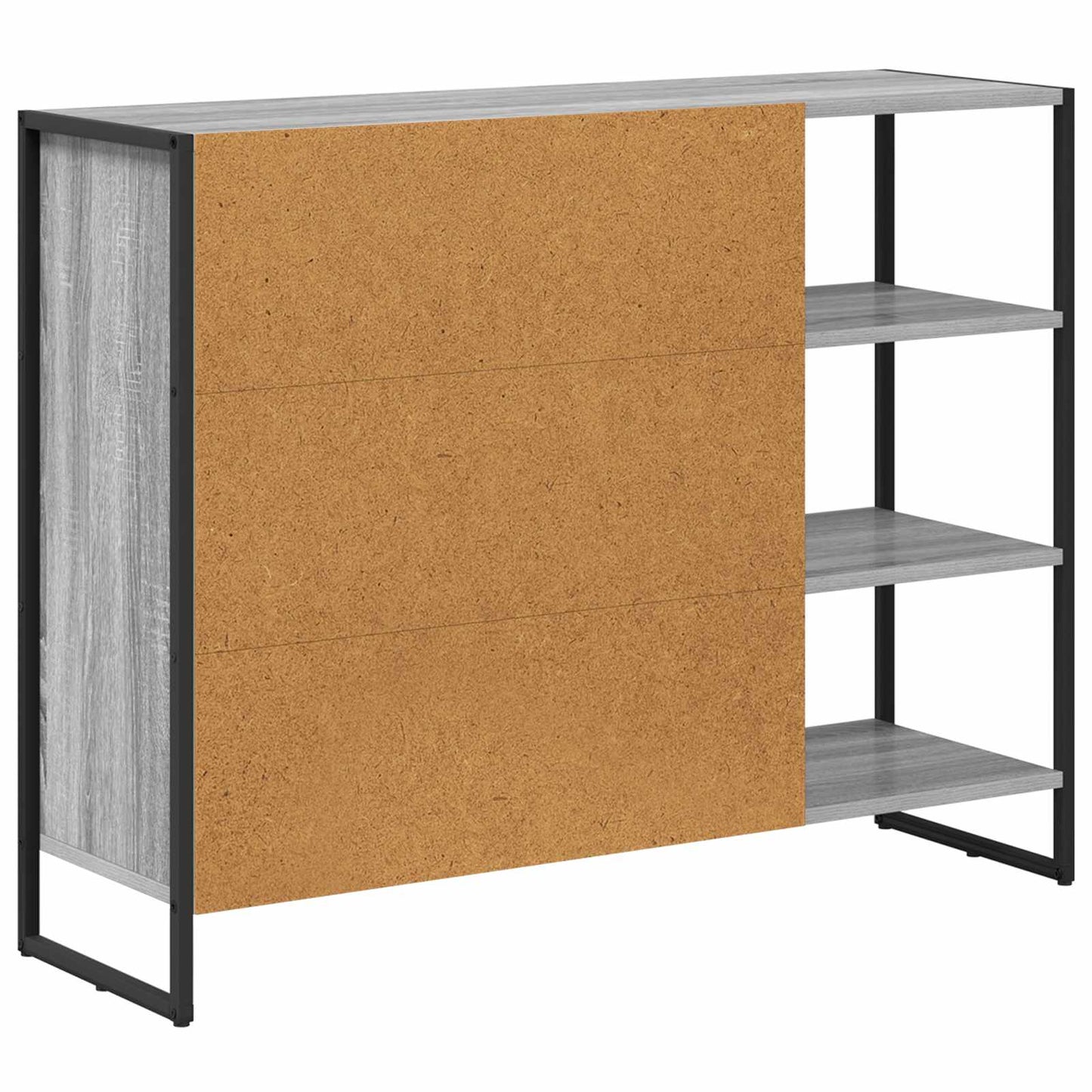 Side Cabinet Grey Sonoma 96.5 x 30 x 75 cm Engineered Wood