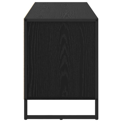 TV Cabinet Black Oak 100 x 36 x 49.5 cm Engineered Wood