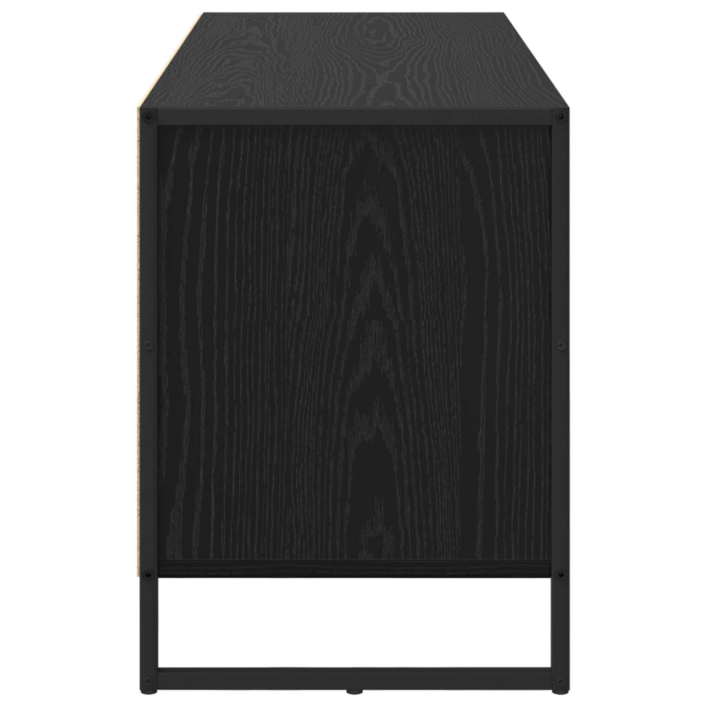 TV Cabinet Black Oak 100 x 36 x 49.5 cm Engineered Wood
