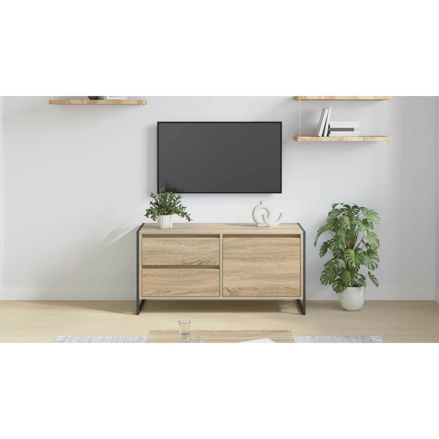 TV Cabinet Sonoma 100 x 36 x 49.5 cm Engineered Wood