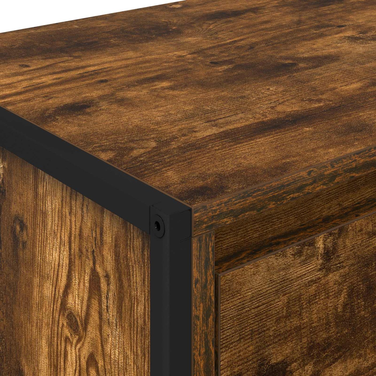 TV Cabinet Smoke Oak 100 x 36 x 49.5 cm Engineered Wood
