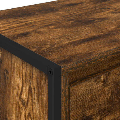 TV Cabinet Smoke Oak 100 x 36 x 49.5 cm Engineered Wood