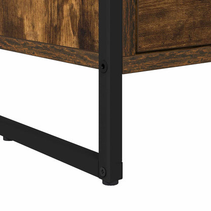 TV Cabinet Smoke Oak 100 x 36 x 49.5 cm Engineered Wood