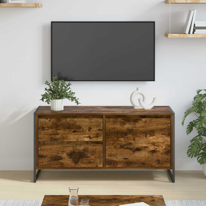 TV Cabinet Smoke Oak 100 x 36 x 49.5 cm Engineered Wood