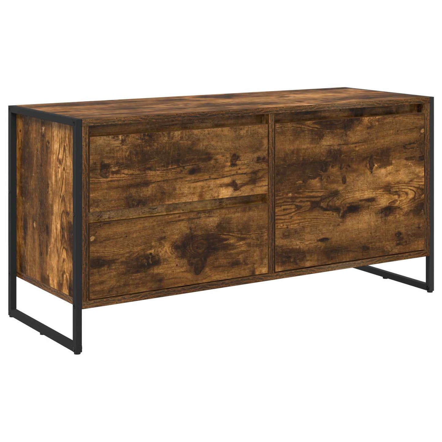 TV Cabinet Smoke Oak 100 x 36 x 49.5 cm Engineered Wood