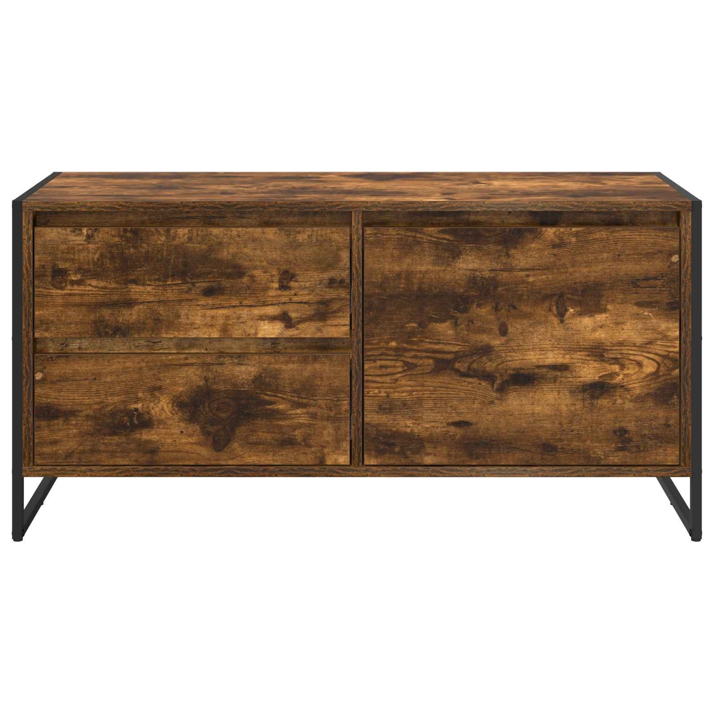 TV Cabinet Smoke Oak 100 x 36 x 49.5 cm Engineered Wood