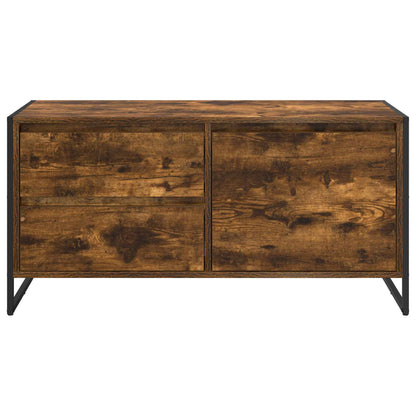 TV Cabinet Smoke Oak 100 x 36 x 49.5 cm Engineered Wood