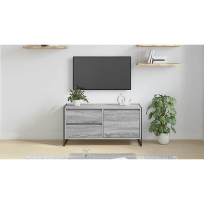 TV Cabinet Grey Sonoma 100 x 36 x 49.5 cm Engineered Wood
