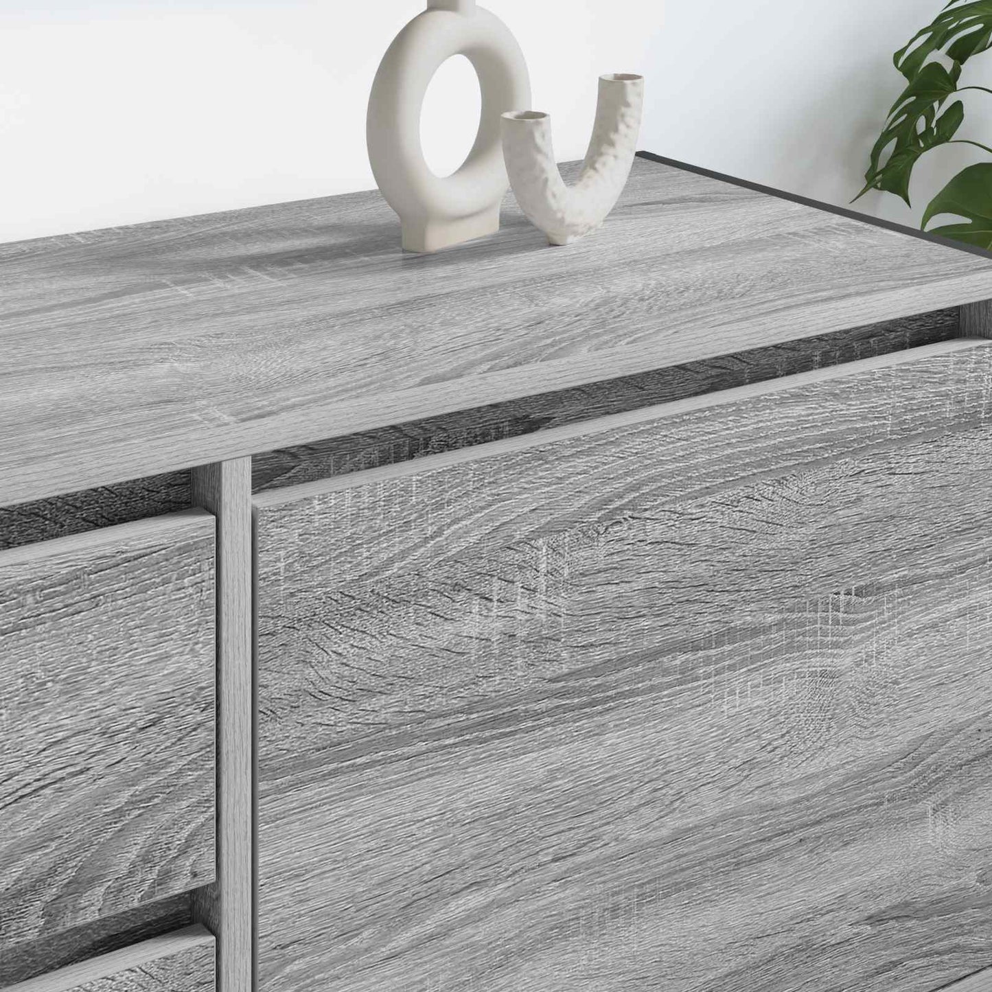 TV Cabinet Grey Sonoma 100 x 36 x 49.5 cm Engineered Wood