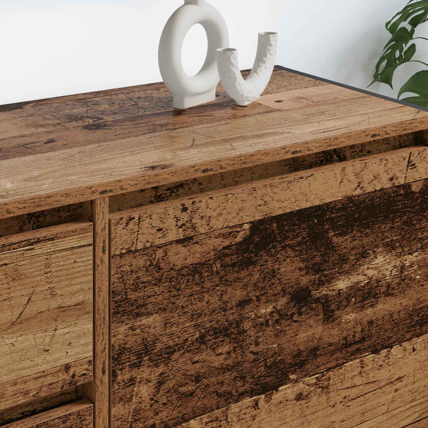 TV Cabinet Old Wood 100 x 36 x 49.5 cm Engineered Wood
