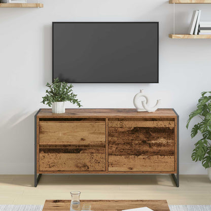TV Cabinet Old Wood 100 x 36 x 49.5 cm Engineered Wood