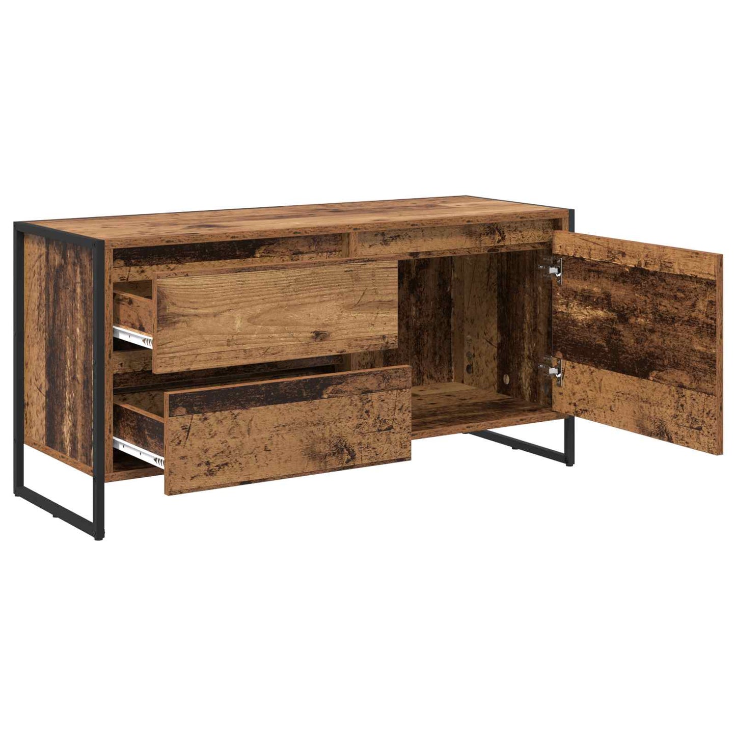 TV Cabinet Old Wood 100 x 36 x 49.5 cm Engineered Wood