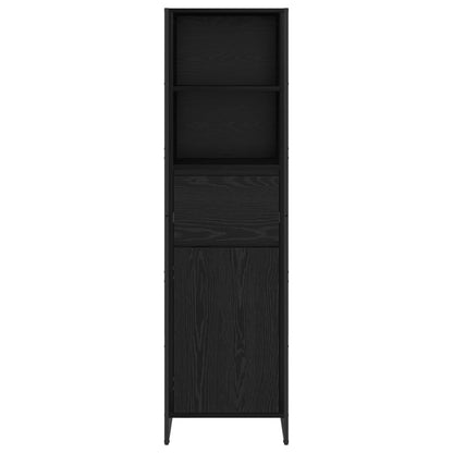 Book Cabinet Black Oak 43 x 36 x 150.5 cm Engineered Wood